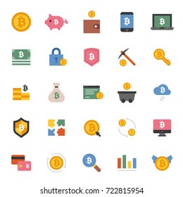 diseño plano de ilustración vectorial de objeto bitcoin cymoney