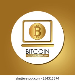 Bitcoin design, vector illustration.