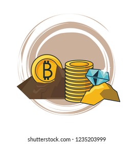 Bitcoin and diamonds mining