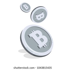Bitcoin. Digital currency. Cryptocurrency. 