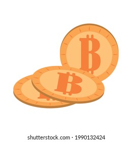 bitcoin digital currency isolated style