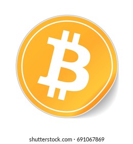 Bitcoin Digital currency vector