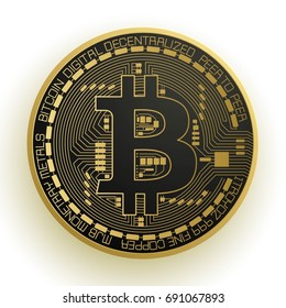 Bitcoin Digital currency vector