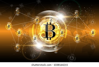 Bitcoin digital money network technology background