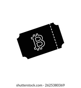 Bitcoin Displayed on Cinema Ticket - Entertainment and Digital Currency