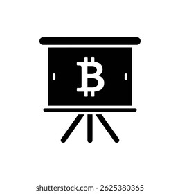 Bitcoin Displayed on Flip Board - Cryptocurrency and Financial Information
