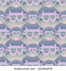 Bitcoin electronic coins seamless pattern for background.