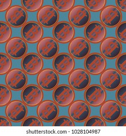Bitcoin electronic coins seamless pattern for background.