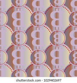 Bitcoin electronic coins seamless pattern for background.