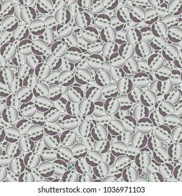 Bitcoin electronic coins seamless pattern for background.