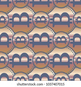 Bitcoin electronic coins seamless pattern for background.