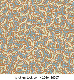 Bitcoin electronic coins seamless pattern for background.