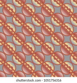 Bitcoin electronic coins seamless pattern for background.