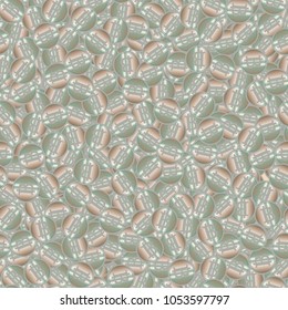 Bitcoin electronic coins seamless pattern for background.