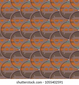 Bitcoin electronic coins seamless pattern for background.