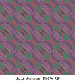 Bitcoin electronic coins seamless pattern for background.