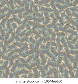 Bitcoin electronic coins seamless pattern for background.