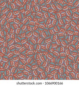 Bitcoin electronic coins seamless pattern for background.