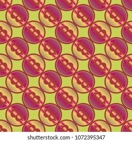 Bitcoin electronic coins seamless pattern for background.