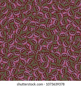 Bitcoin electronic coins seamless pattern for background.