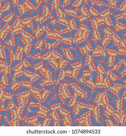 Bitcoin electronic coins seamless pattern for background.