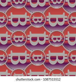 Bitcoin electronic coins seamless pattern for background.