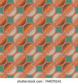 Bitcoin electronic coins seamless pattern for background.