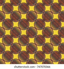 Bitcoin electronic coins seamless pattern for background.