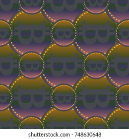 Bitcoin electronic coins seamless pattern for background.