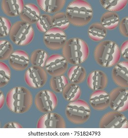 Bitcoin electronic coins seamless pattern for background.