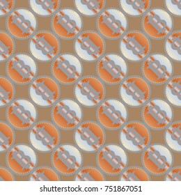 Bitcoin electronic coins seamless pattern for background.