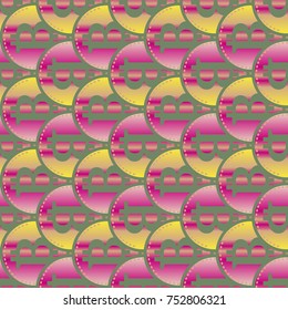 Bitcoin electronic coins seamless pattern for background.