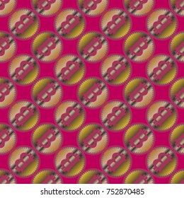 Bitcoin electronic coins seamless pattern for background.