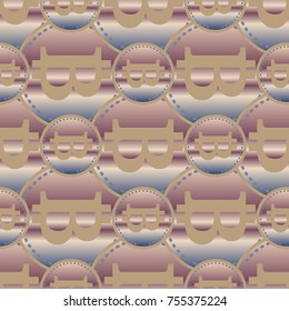 Bitcoin electronic coins seamless pattern for background.