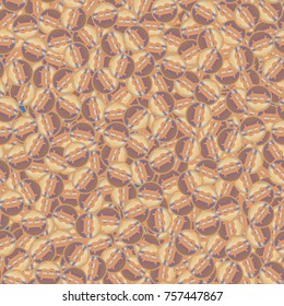 Bitcoin electronic coins seamless pattern for background.