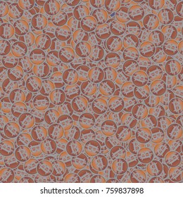 Bitcoin electronic coins seamless pattern for background.