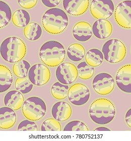 Bitcoin electronic coins seamless pattern for background.