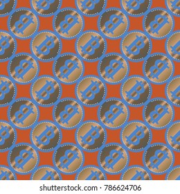 Bitcoin electronic coins seamless pattern for background.