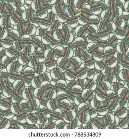 Bitcoin electronic coins seamless pattern for background.