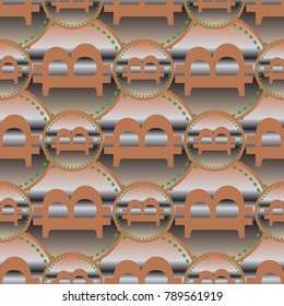 Bitcoin electronic coins seamless pattern for background.