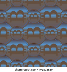 Bitcoin electronic coins seamless pattern for background.
