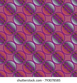 Bitcoin electronic coins seamless pattern for background.