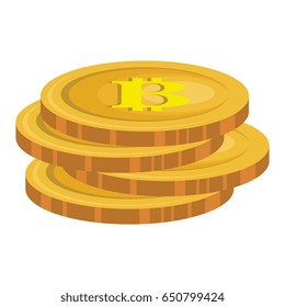 bitcoin electronic money icon