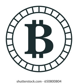 bitcoin electronic money icon