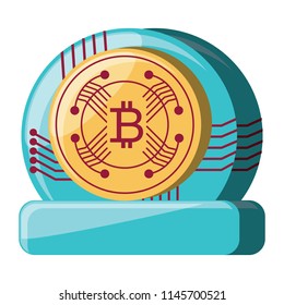bitcoin emblem icon