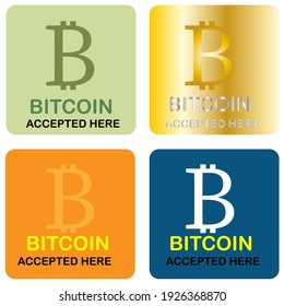 emblema de Bitcoin. Ilustración de imagen de clip vectorial. Sobre un fondo blanco.
