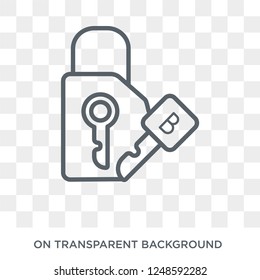 Bitcoin encryption icon. Trendy flat vector Bitcoin encryption icon on transparent background from Cryptocurrency economy and finance collection. High quality filled Bitcoin encryption symbol use for