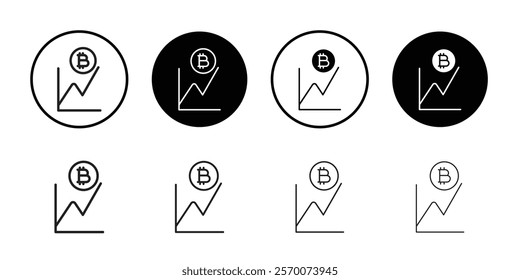 Bitcoin Evolution icon Outline vector for web ui