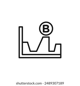 Bitcoin Evolution logo sign vector outline