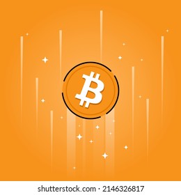 Intercambio de bitcoin. Tecnología Blockchain. Bitcoin a la luna